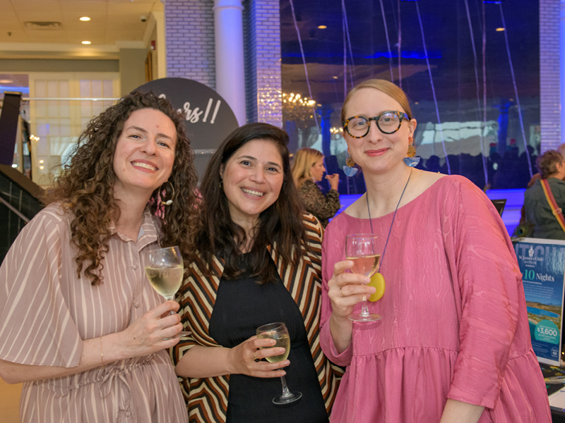 Emma Straub (far right) with Gala guests.