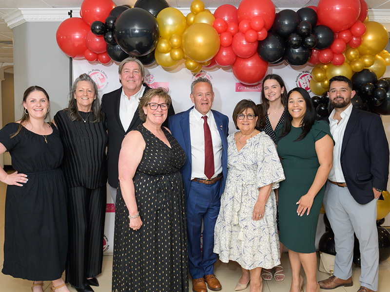 Honorees Donna and Bob Young (center) with family.